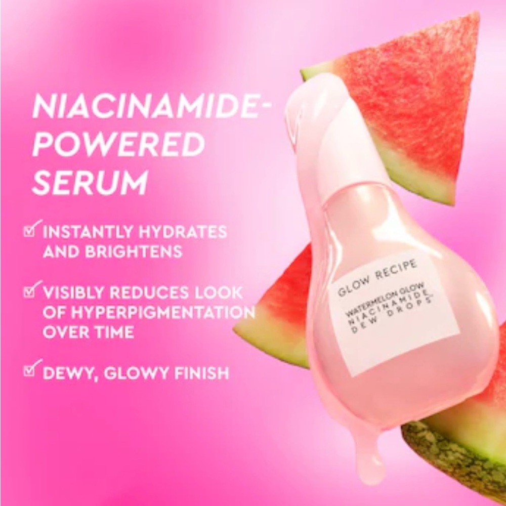 Glow Recipe Pink Watermelon Niacinamide Dew Serum Bottle - Picture 2 of 4